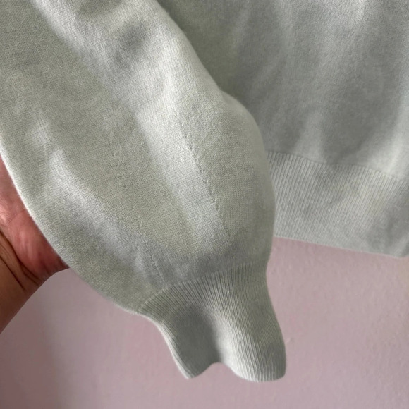 Naadam open back green cashmere sweater size small - Picture 3 of 7